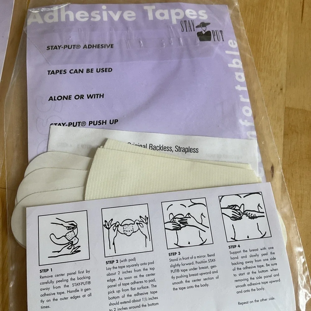 Vintage Stay Put Adhesive Tapes 3 Packs‎ Each New 2